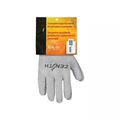 Zenith Safety Products Natural Rubber Comfort-Lined Coated Gloves, 2X-Large/11, 10 Gauge, Polyester/Cotton, Rubber Latex, Dipped Palm