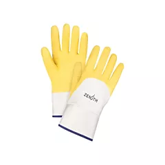Zenith Safety Products Coated Crinkle Finish Gloves, X-Large/10, Non-Knit, Cotton, Rubber Latex, Dipped Palm