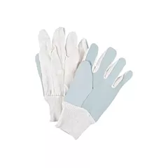 Zenith Safety Products Premium Work Gloves, Large, Unlined, Split Cowhide, Knit Wrist, Cotton