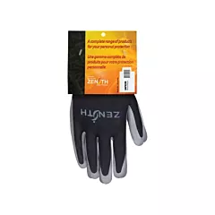 Zenith Safety Products Premium Comfort Coated Gloves, Medium/8, 13 Gauge, Polyester, Nitrile, Dipped Palm