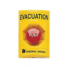 Federal Signal Corporation Push Button Station -For Vandal-resistant Activation Of Emergency Systems, Class C (PSEV-Y)