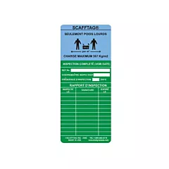 Brady ScaffTag® Heavy-Duty Inserts, 7-5/8
