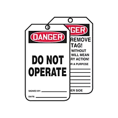 Accuform Signs Tags By-The-Roll Safety Tags