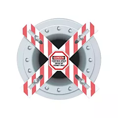 Accuform Signs Danger Man-Way Cross™ Barrier