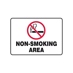 Accuform Signs Enseigne « Non-Smoking Area »