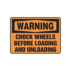 Accuform Signs Enseigne « Chock Wheels »