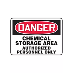 Accuform Signs Enseigne « Chemical Storage Area »