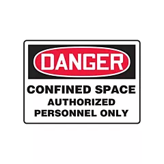 Accuform Signs Enseigne « Confined Space Authorized Personnel »