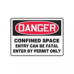 Accuform Signs Enseigne « Confined Space Entry Can Be Fatal »