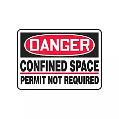Accuform Signs Enseigne « Confined Space Permit Not Required »
