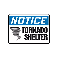 Accuform Signs Enseigne « Tornado Shelter »