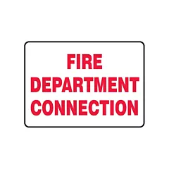 Accuform Signs Enseigne « Fire Department Connection »