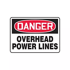 Accuform Signs Enseigne « Overhead Power Lines »