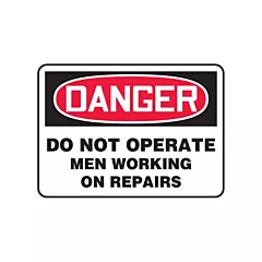 Accuform Signs Enseigne « Men Working On Repairs »
