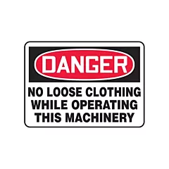 Accuform Signs Enseigne « No Loose Clothing »