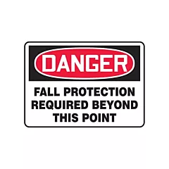 Accuform Signs Enseigne « Fall Protection Required »