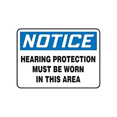 Accuform Signs Enseigne « Hearing Protection Must Be Worn »