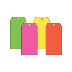 Accuform Signs Étiquettes vierges en papier cartonné fluorescent