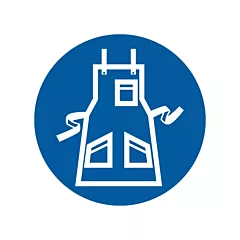 Accuform Signs Étiquettes EPI avec pictogramme de tablier, 4