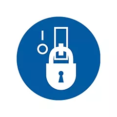 Accuform Signs Étiquettes de sécurité ISO obligation - verrouillage en état hors tension