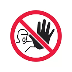 Accuform Signs No Access ISO Prohibition Safety Labels