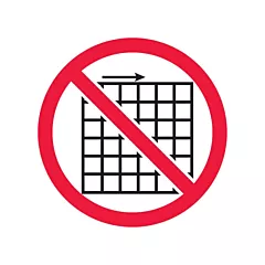 Accuform Signs Do Not Remove Guard ISO Prohibition Safety Labels