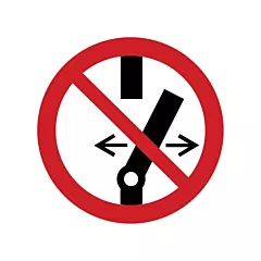 Accuform Signs Étiquettes de sécurité ISO interdiction - ne pas modifier l'état du commutateur
