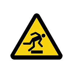 Accuform Signs Floor Level Obstacle ISO Warning Safety Labels