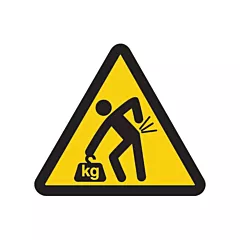 Accuform Signs Lifting Hazard ISO Warning Safety Labels
