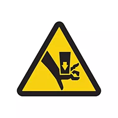 Accuform Signs Crush Hazard ISO Warning Safety Labels