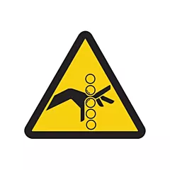 Accuform Signs Pinch Point ISO Warning Safety Labels