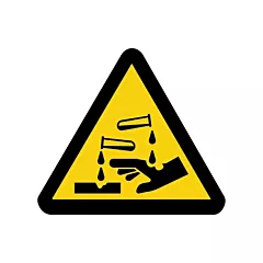 Accuform Signs Corrosive Materials ISO Warning Safety Labels