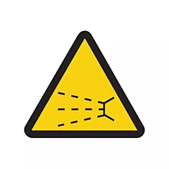 Accuform Signs Splash Hazard ISO Warning Safety Labels