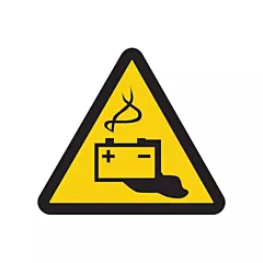 Accuform Signs Battery Hazard ISO Warning Safety Labels