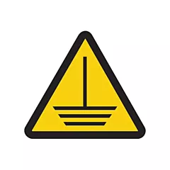 Accuform Signs Electrical Ground Hazard ISO Warning Safety Labels