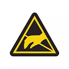 Accuform Signs Static Sensitive Hazard ISO Warning Safety Labels