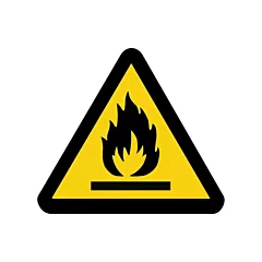 Accuform Signs Flammable Material ISO Warning Safety Labels