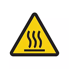 Accuform Signs Hot Surface ISO Warning Safety Labels