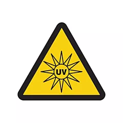 Accuform Signs UV Light ISO Warning Safety Labels