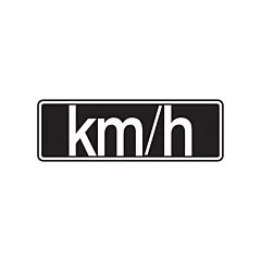 Accuform Signs Panneau de signalisation « Km/h »