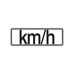 Accuform Signs Panneau de vitesse maximale autorisée « Km/h », 8