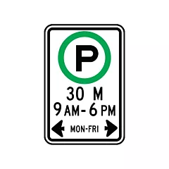 Accuform Signs Panneau signalant les heures de stationnement