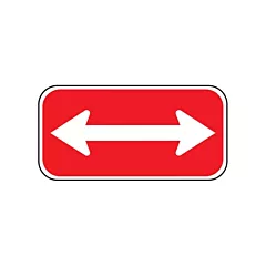 Accuform Signs Double-Ended Arrow Parking Sign, 6