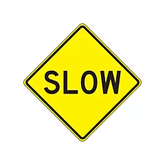 Accuform Signs Panneaux de signalisation « Slow », 24