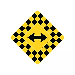 Accuform Signs Panneau de circulation virages serrés, 30