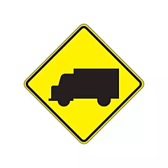 Accuform Signs Truck Traffic Sign
