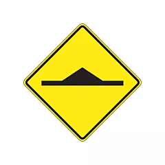 Accuform Signs Speed Bump Traffic Sign