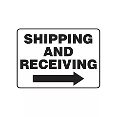 Accuform Signs Enseigne « Shipping & Receiving »