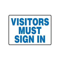Accuform Signs Enseigne « Visitors Must Sign In »