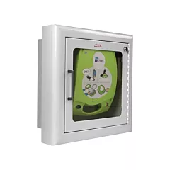 Zoll AED Semi-Recessed Wall Cabinet with Alarm, Zoll AED Plus®, Non-Medical (8000-0814)